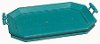 Clearance Distressed Teal Octagonal Tray with Handles
