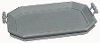 Clearance Distressed Shale Blue Octagonal Tray with Handles