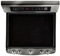 LDE4415BD LG Double Oven Electric Range - 7.3 cu. ft. Black Stainless Steel-2