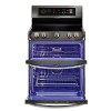 LDE4415BD LG Double Oven Electric Range - 7.3 cu. ft. Black Stainless Steel-3