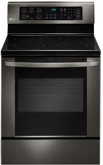 LRE3061BD LG 6.3 cu. ft. Electric Range with EasyClean - Black Stainless Steel