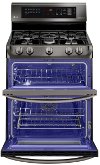 LDG4315BD LG Double Oven Gas Range - Black Stainless Steel-2