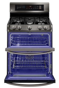 LDG4315BD LG Double Oven Gas Range - Black Stainless Steel-2