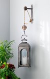 44 Inch Metal & Glass Mounted Lantern-1