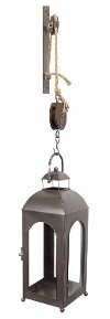 44 Inch Metal & Glass Mounted Lantern-2