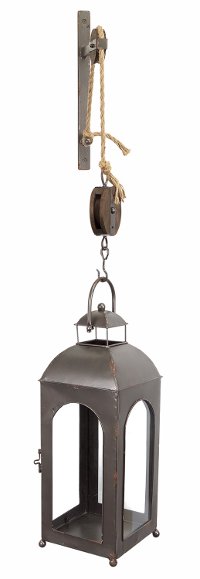 44 Inch Metal & Glass Mounted Lantern-2