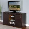 65 Inch Rustic Distressed Charred Oak TV Stand