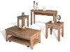 Rustic Distressed End Table - Driftwood Collection-2