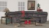 Gray 5 Piece Manual Reclining Sectional - Maci-2