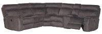 Gray 6 Piece Manual Reclining Sectional - Maci