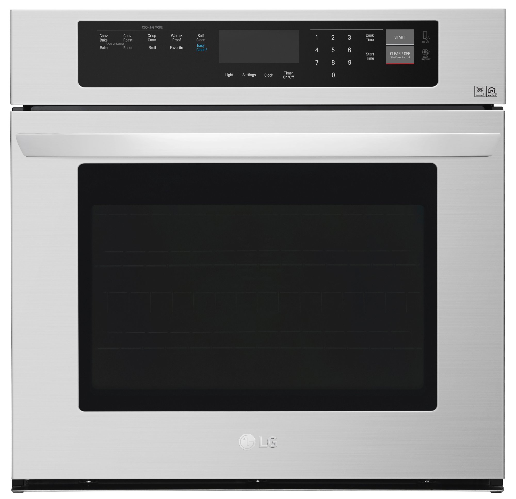 LWS3063ST LG 30 Inch Single Wall Oven - 4.7 cu. ft. Stainless Steel-1