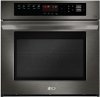 LWS3063BD LG 30 Inch Single Wall Oven with Convection - 4.7 cu. ft. Black Stainless Steel