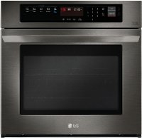 LWS3063BD LG 30 Inch Single Wall Oven with Convection - 4.7 cu. ft. Black Stainless Steel