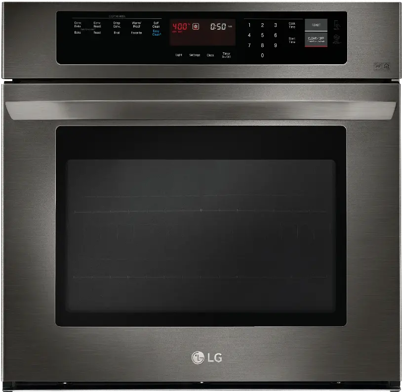 LWS3063BD LG 4.7 cu ft Single Wall Oven - 30 W Black Stainless Steel-1