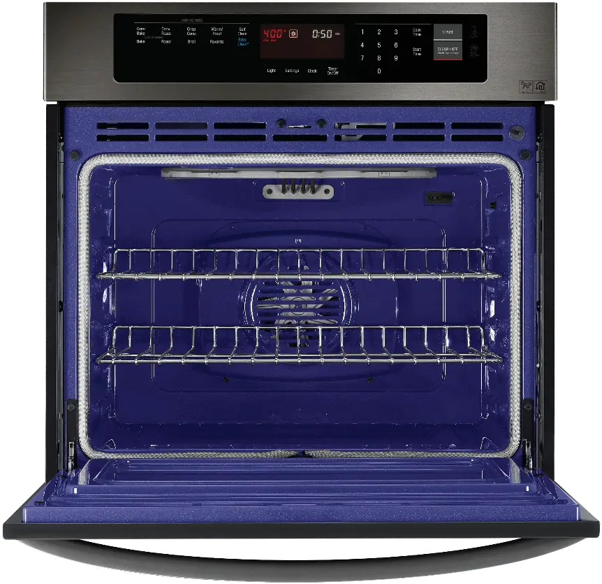 LWS3063BD LG 4.7 cu ft Single Wall Oven - 30 W Black Stainless Steel-2