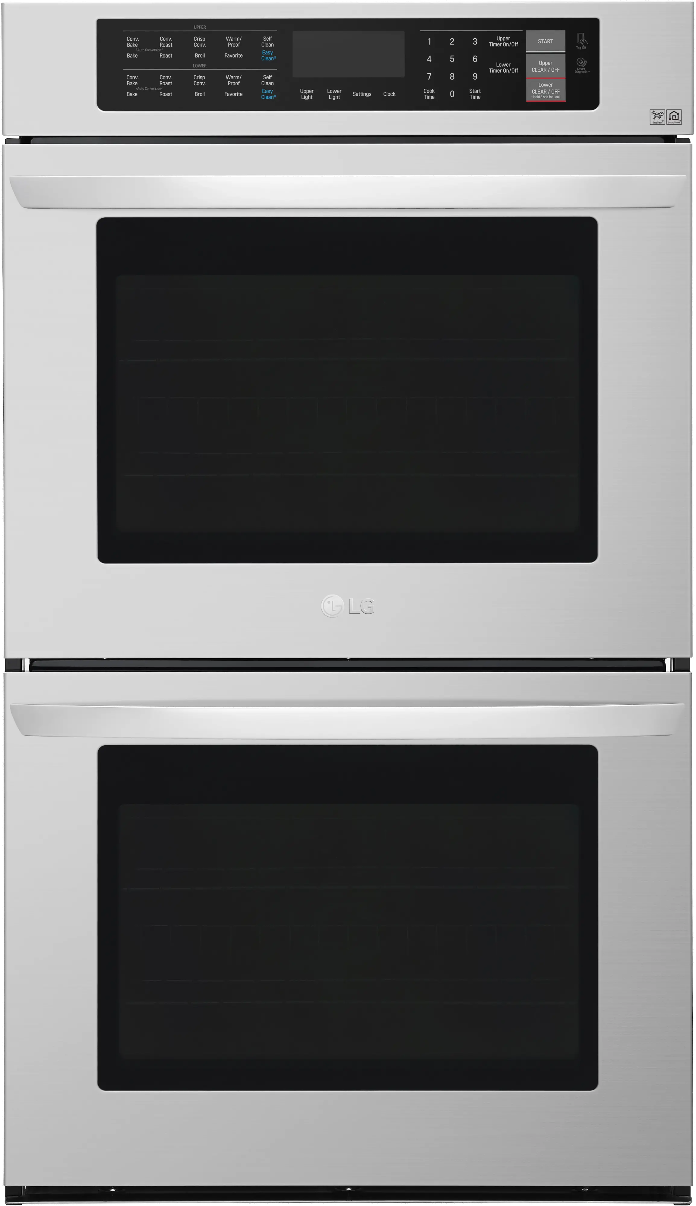 LWD3063ST LG 30 Inch Double Wall Oven - 9.4 cu. ft. Stainless Steel-1