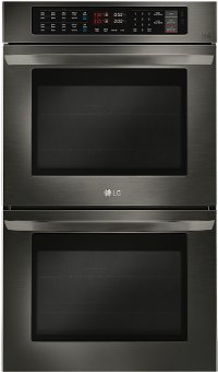 LWD3063BD LG 30 Inch Double Wall Oven - 9.4 cu. ft. Black Stainless Steel