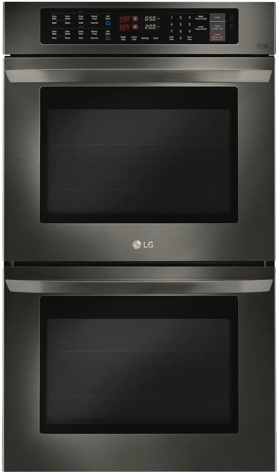 LWD3063BD LG 9.4 cu ft Double Wall Oven - 30 W Black Stainless Steel-1