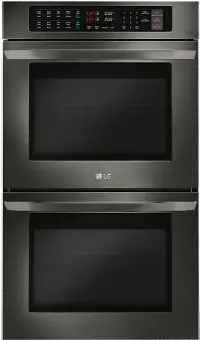 LWD3063BD LG 9.4 cu ft Double Wall Oven - 30 W Black Stainless Steel