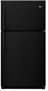 WRT511SZDB Whirlpool Black Top Mount Refrigerator - 33 Inch