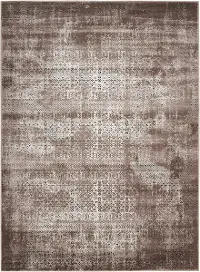 KRM01/8X11/KARMAASH 8 x 11 Large Ash Brown Area Rug - Karma