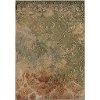 5 x 8 Medium Green, Rust, and Blue Rug - Radiance-2