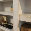 72 Inch Contemporary White Fir Bookcase-2