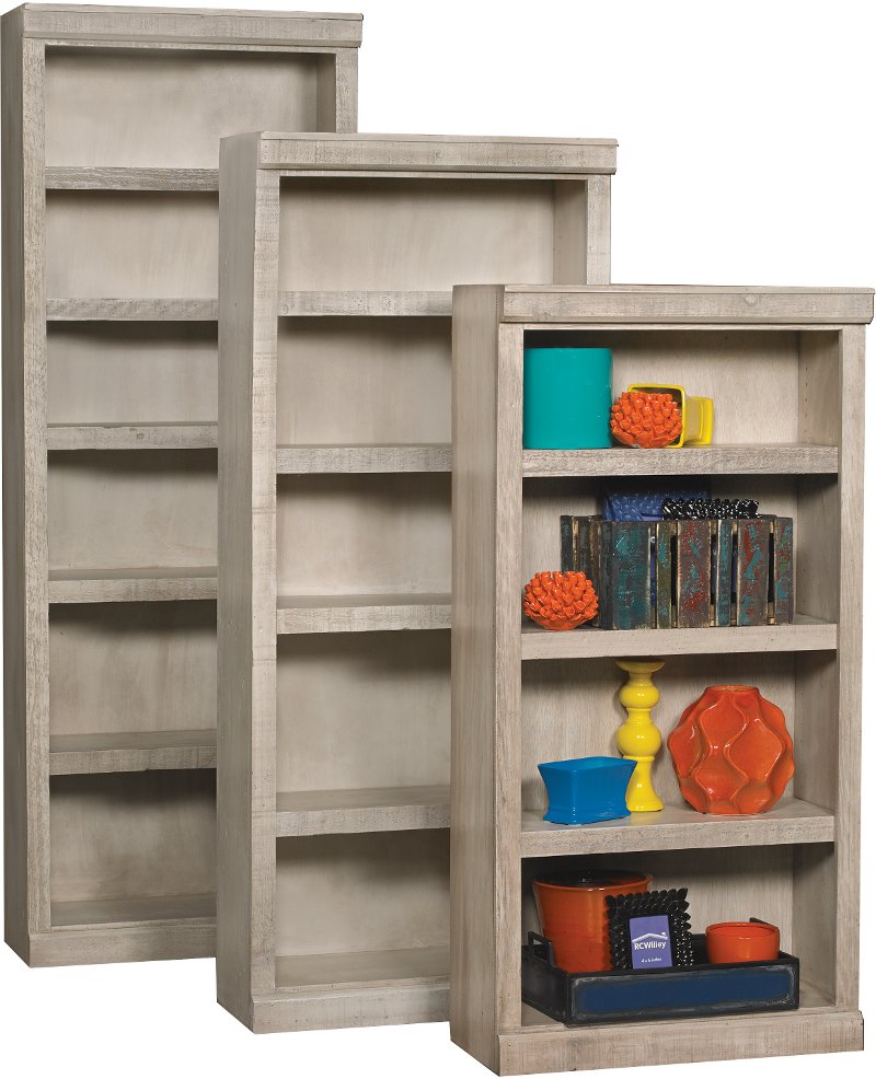 White Glaze 72 Inch Bookcase With, 72 Inch Height Bookcase