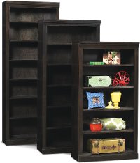 72 Inch Modern Cappuccino Brown Bookcase
