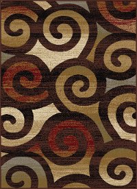 FESTIVAL8960-MLTI..2 5 x 7 Medium Multi-Colored Scroll Area Rug - Festival