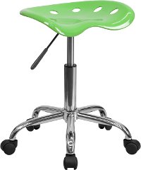 Vibrant Apple Green Adjustable Tractor Seat Stool
