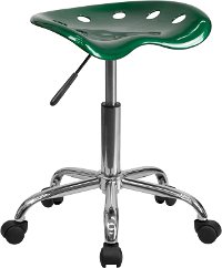 Vibrant Green Adjustable Tractor Seat Stool