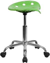 Vibrant Lime Green Adjustable Tractor Seat Stool