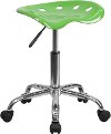 Vibrant Lime Green Adjustable Tractor Seat Stool-4