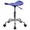 Vibrant Nautical Blue Adjustable Tractor Seat Stool-3