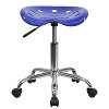 Vibrant Nautical Blue Adjustable Tractor Seat Stool-4