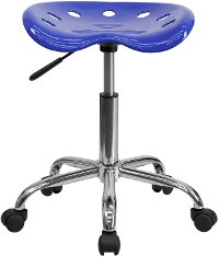 Vibrant Nautical Blue Adjustable Tractor Seat Stool-4