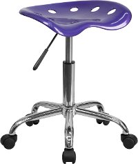 Vibrant Violet Adjustable Tractor Seat Stool