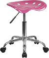 Vibrant Pink Adjustable Tractor Seat Stool