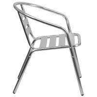 Aluminum Slatback Stack Chair-2