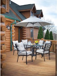 LAVALLETTEUMB Outdoor Gray Umbrella - Lavellette