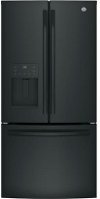 GFE24JGKBB GE 23.7 cu. ft. French Door Refrigerator - 33 Inch Black