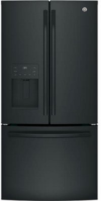 GFE24JGKBB GE 23.7 cu. ft. French Door Refrigerator - 33 Inch Black