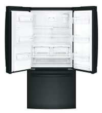 GFE24JGKBB GE 23.7 cu. ft. French Door Refrigerator - 33 Inch Black-4