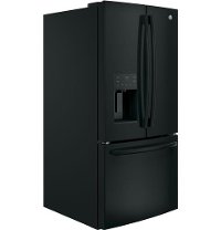 GFE24JGKBB GE 23.7 cu. ft. French Door Refrigerator - 33 Inch Black-5