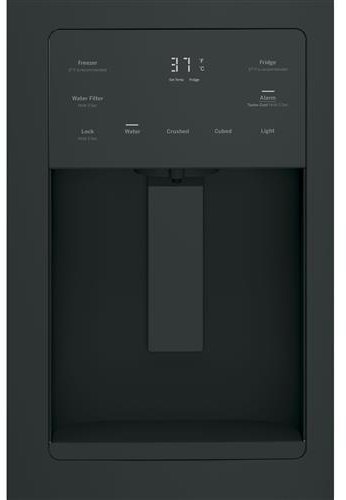 GFE24JGKBB GE 23.7 cu. ft. French Door Refrigerator - 33 Inch Black-8