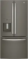GFE24JMKES GE 23.7 cu ft French Door Refrigerator - 33 W Slate