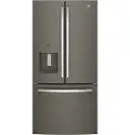 GFE24JMKES GE 23.7 cu ft French Door Refrigerator - 33 W Slate