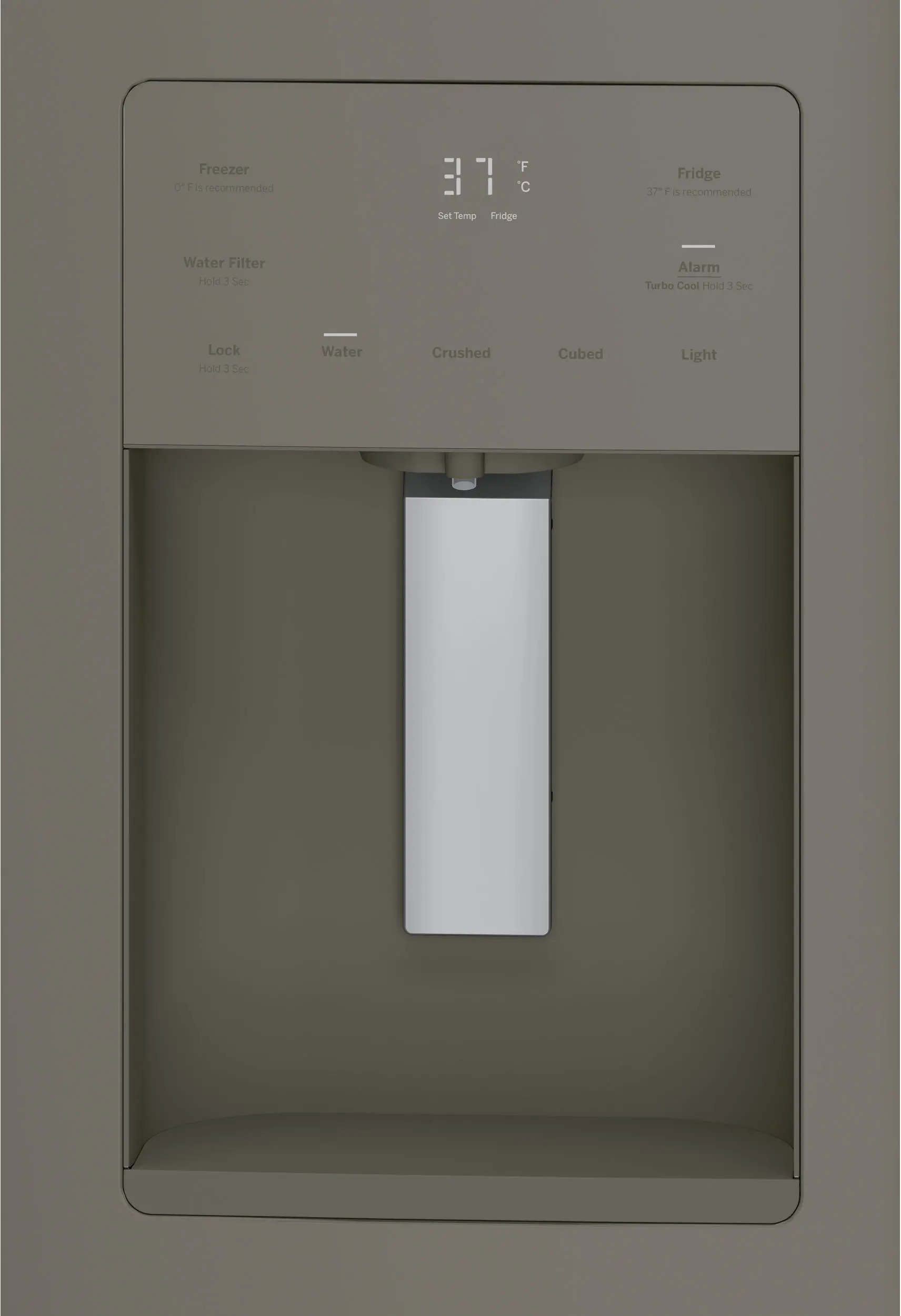 GFE24JMKES GE 23.7 cu ft French Door Refrigerator - 33 W Slate-3
