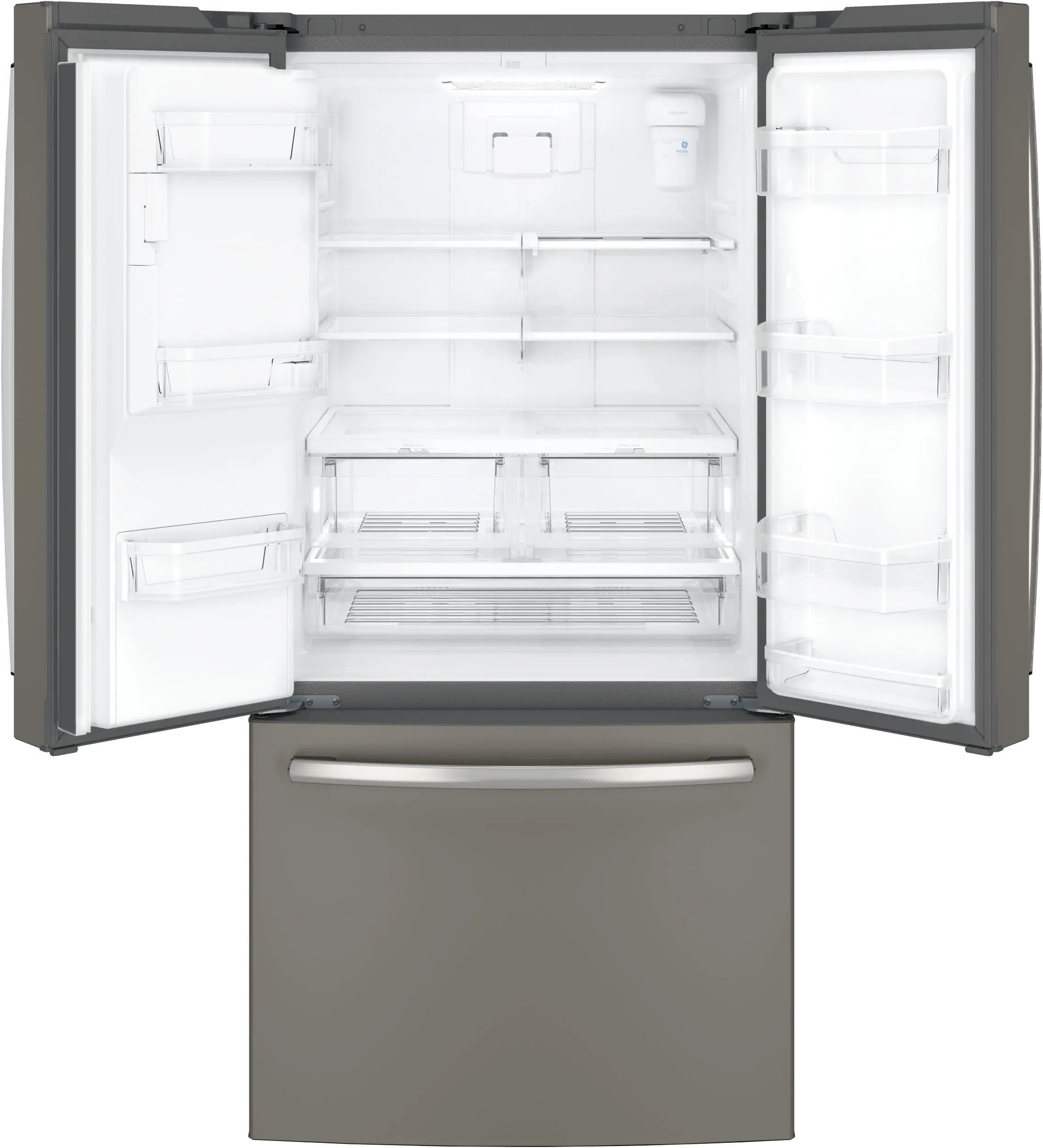 GFE24JMKES GE 23.7 cu ft French Door Refrigerator - 33 W Slate-4